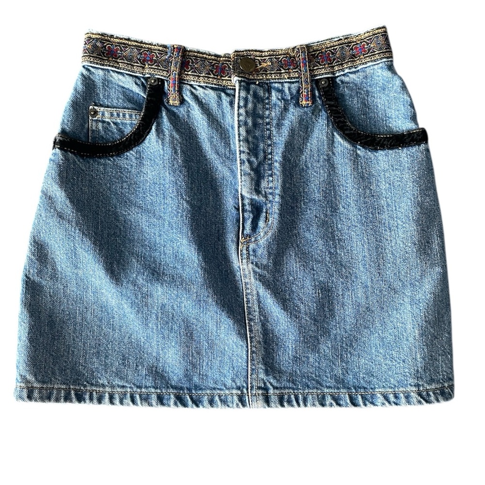 Authentic vintage 90s acid wash Guess skirt XS